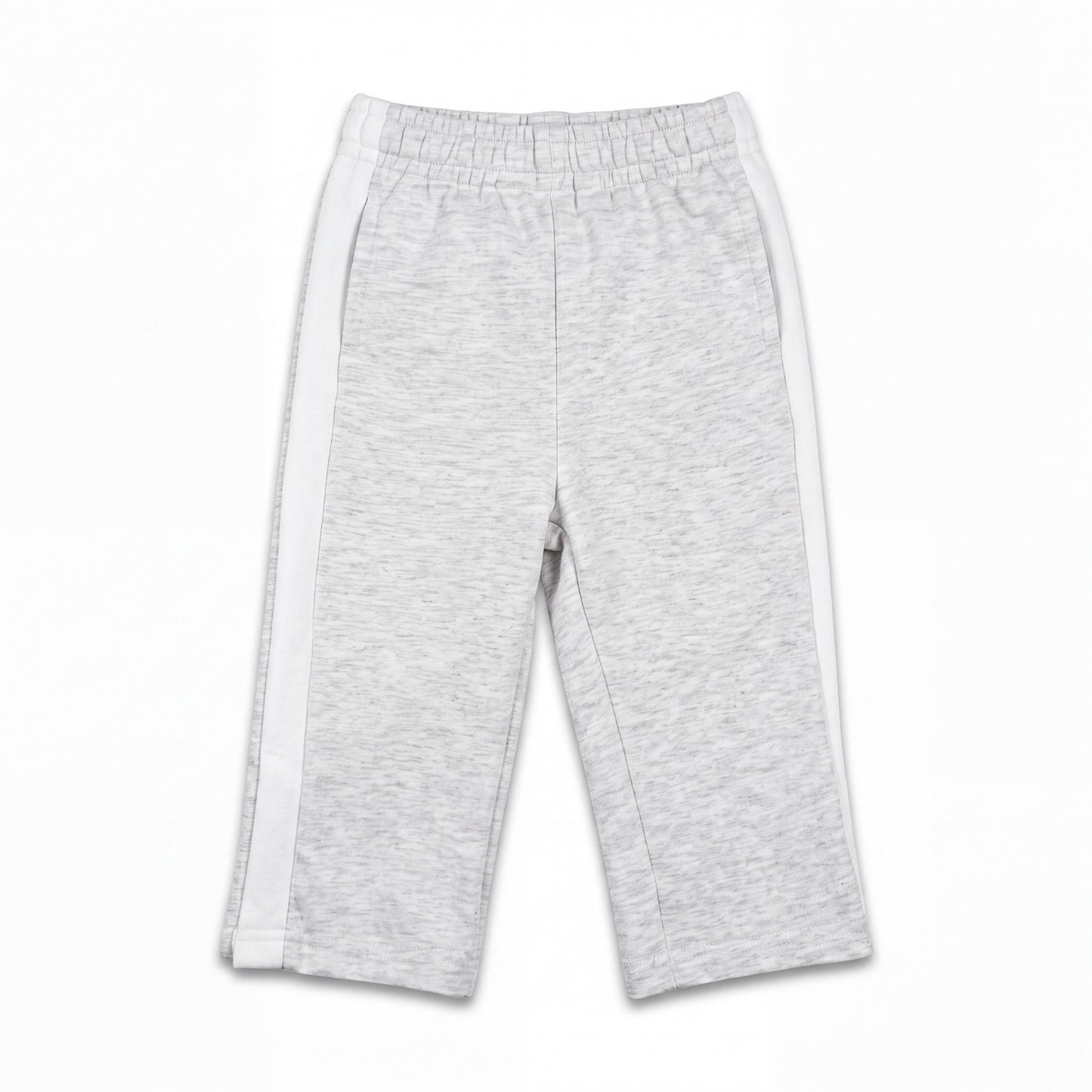 NWT Girls 90 Degree by Reflex 3 Piece Activewear Set, Gray with White Stripe