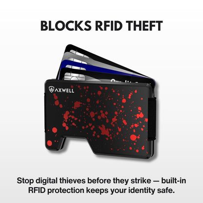 AXWELL Slim Minimalist Wallet for Men - RFID Blocking Front Pocket Card Holder