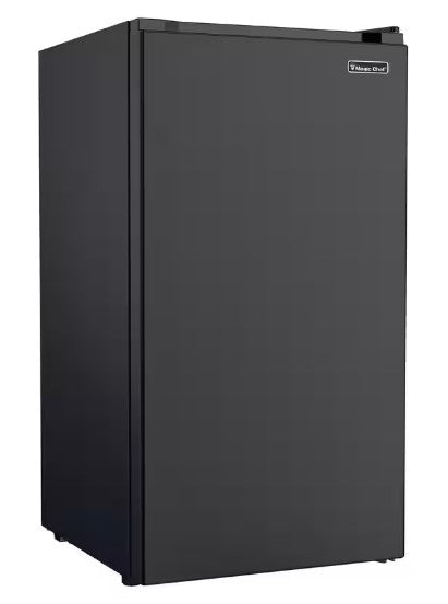 Magic Chef 3.2 Cu. Ft. Freezerless Mini Fridge, Black, HMAR33BE, w/ Crisper