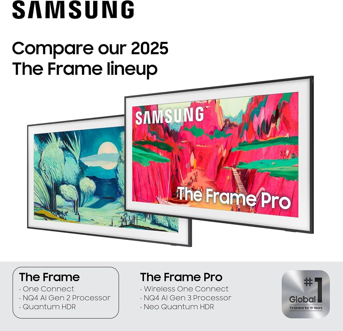 Samsung 50 inch The Frame LS03FA QLED 4K Art Mode Vision AI Smart TV (2025)