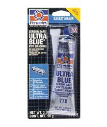 Permatex 81724 Ultra Blue Multipurpose RTV Silicone Gasket Maker - 3.35 oz Tube