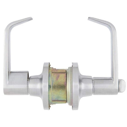 Commercial 2-3/4 in. Satin Chrome Standard Duty Keyed Entry Door Lever