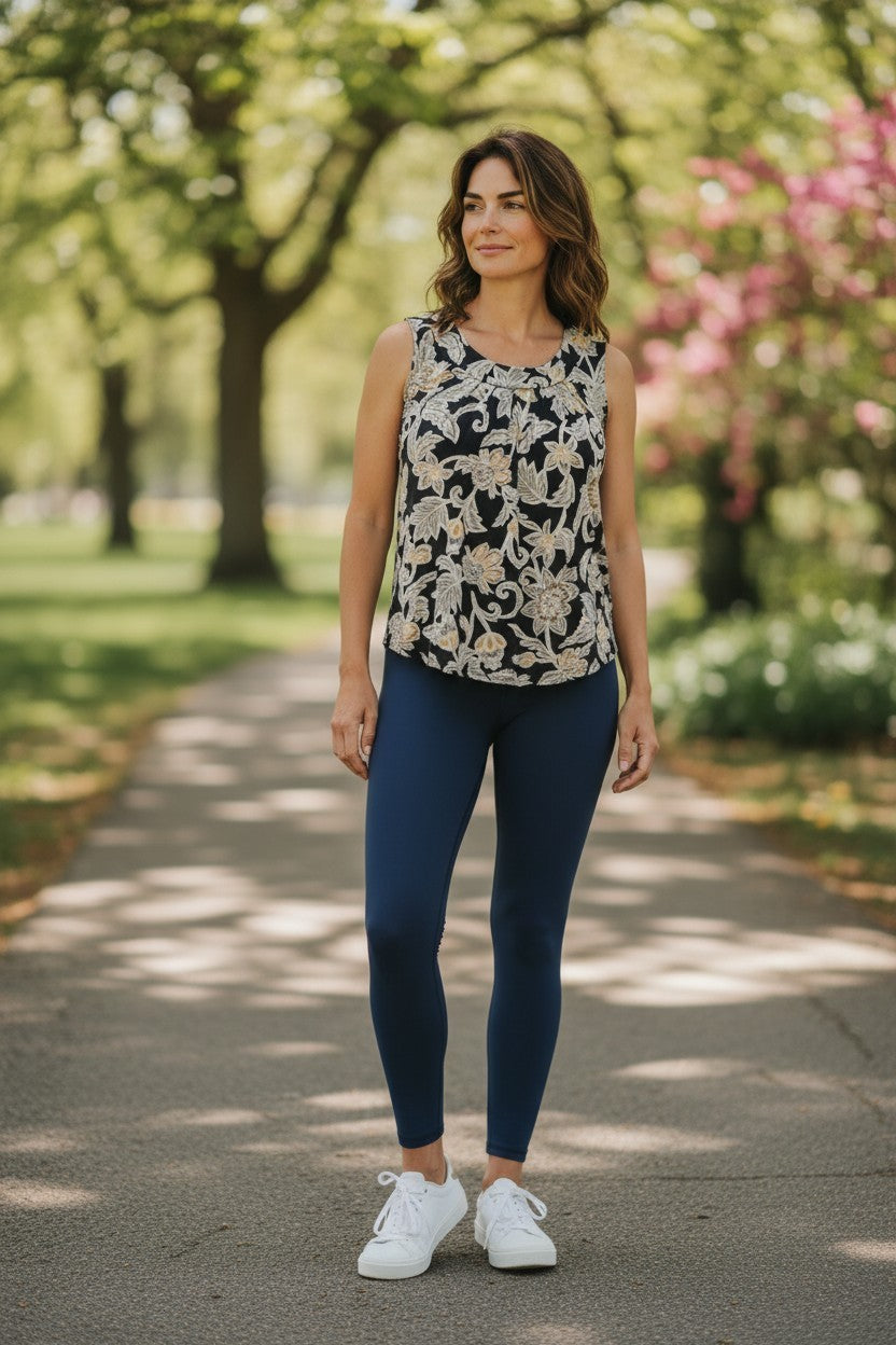 Women's Croft & Barrow® Pleated Tank Top