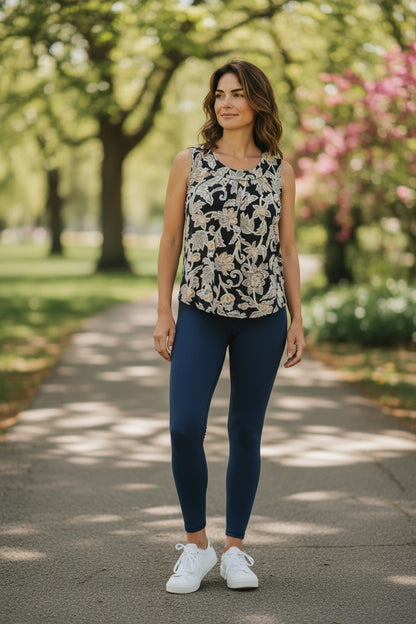 Women's Croft & Barrow® Pleated Tank Top