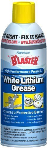 White Lithium Grease 11 ounce aerosol spray can by B'LASTER