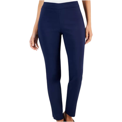 JM Collection Petite Tummy-Control Comfort waistband Pants, Black or Blue
