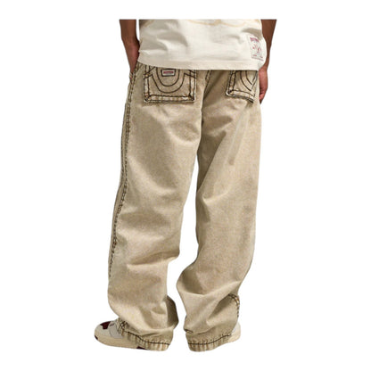 True Religion Carpenter Pants Big T & Super T Baggy Cargo Pants, Black or Canvas