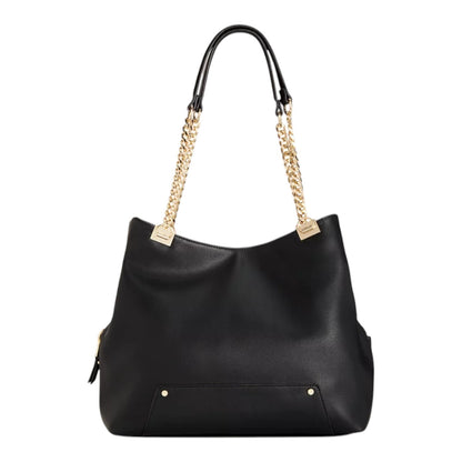 I.N.C. International Concepts Trippi Chain Tote Black | 14"W x 11-1/2"H x 5"D