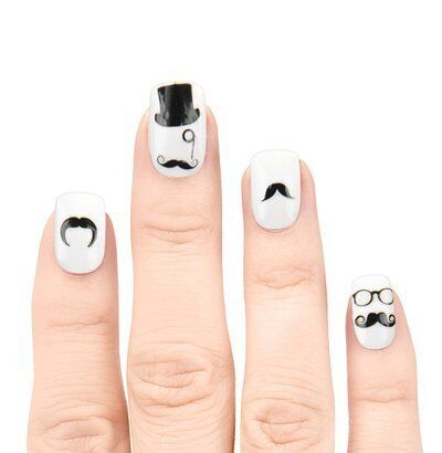 Fing'rs Heart 2 Art Nail Decals, Face Off 3 Sheets EA