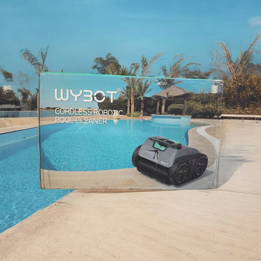 Wybot C1 Pro OS7010 Cordless Robotic Pool Cleaner, Gray/Green