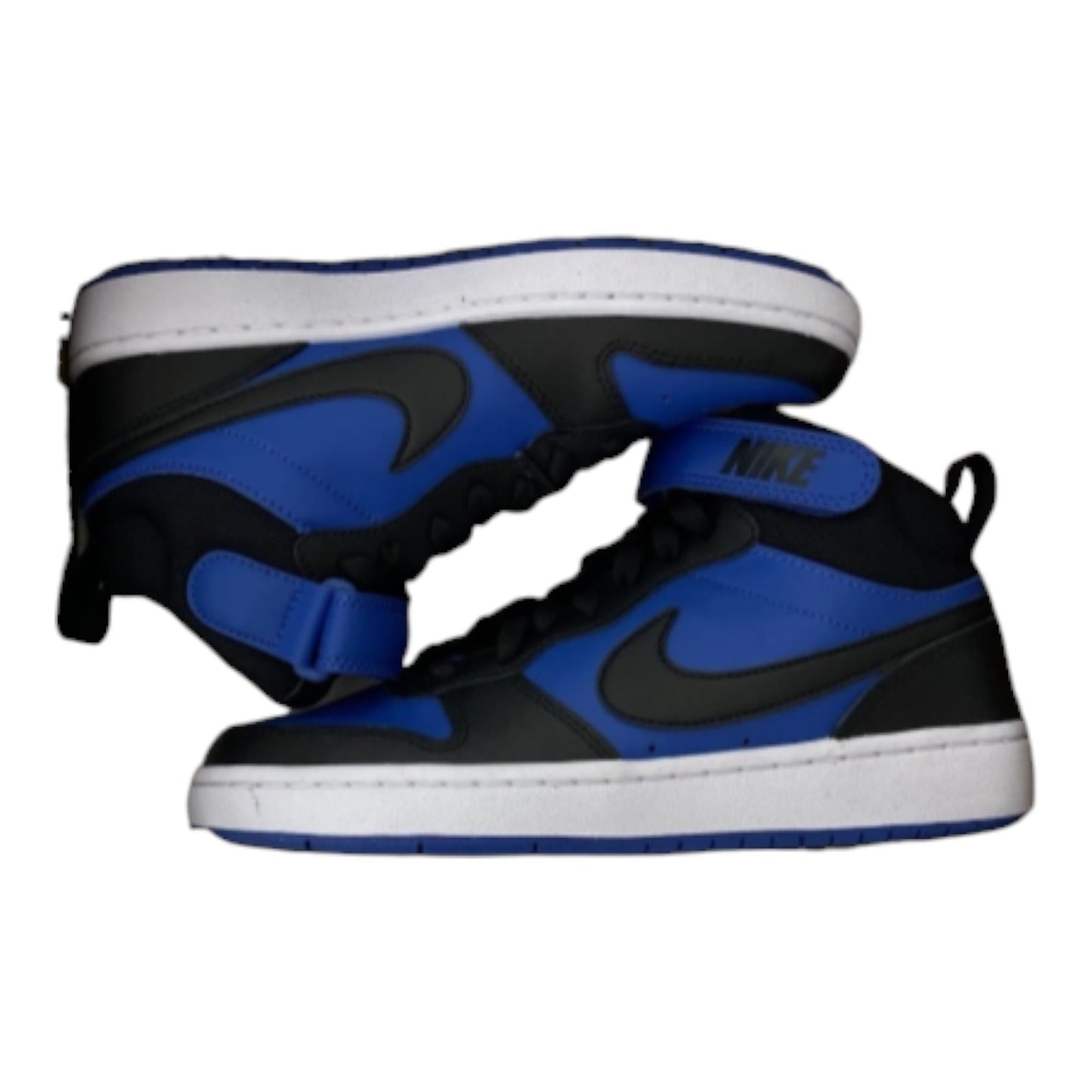 Nike Court Borough Mid 2 |  Game Royal/Black - White | Size 4Y | CD7782-404