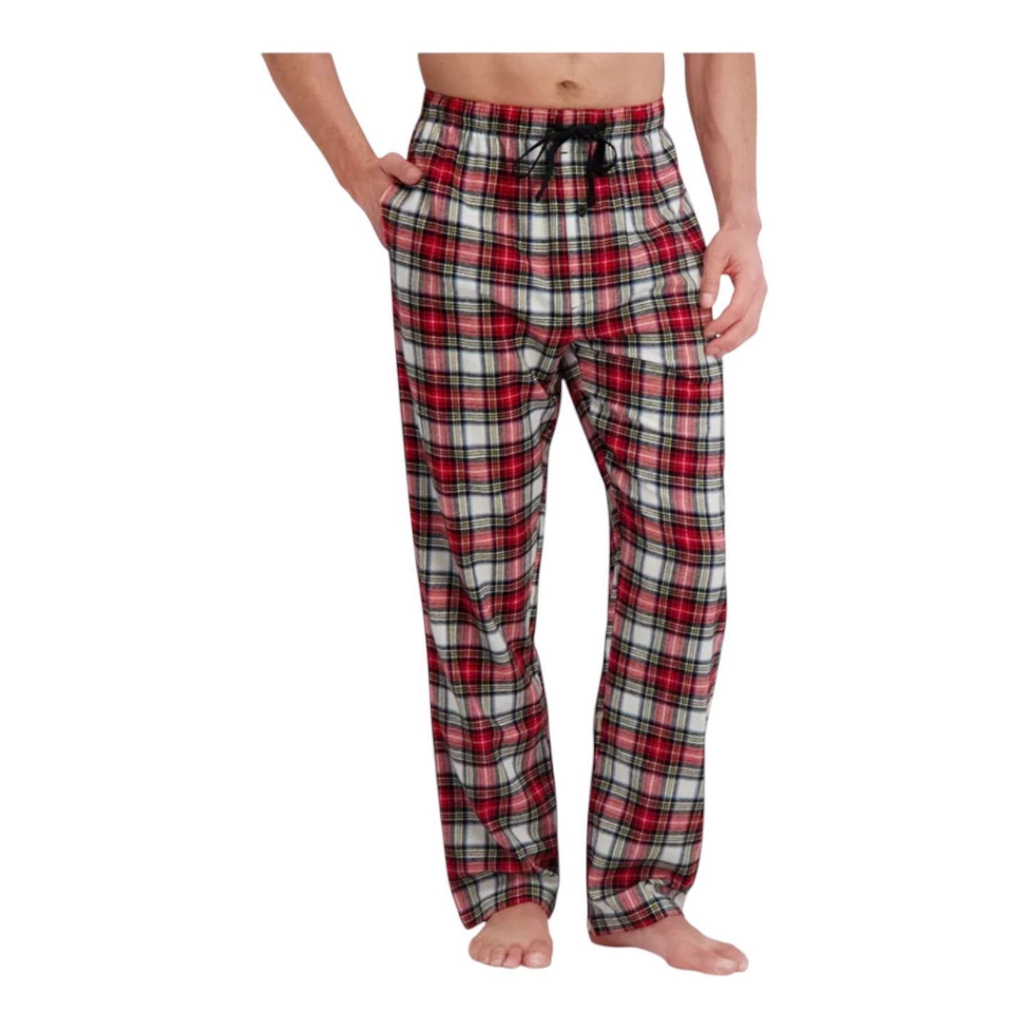 Hanes Men's Lightweight Yarn Dyed Flannel Sleep Pajama Lounge Pants for Men