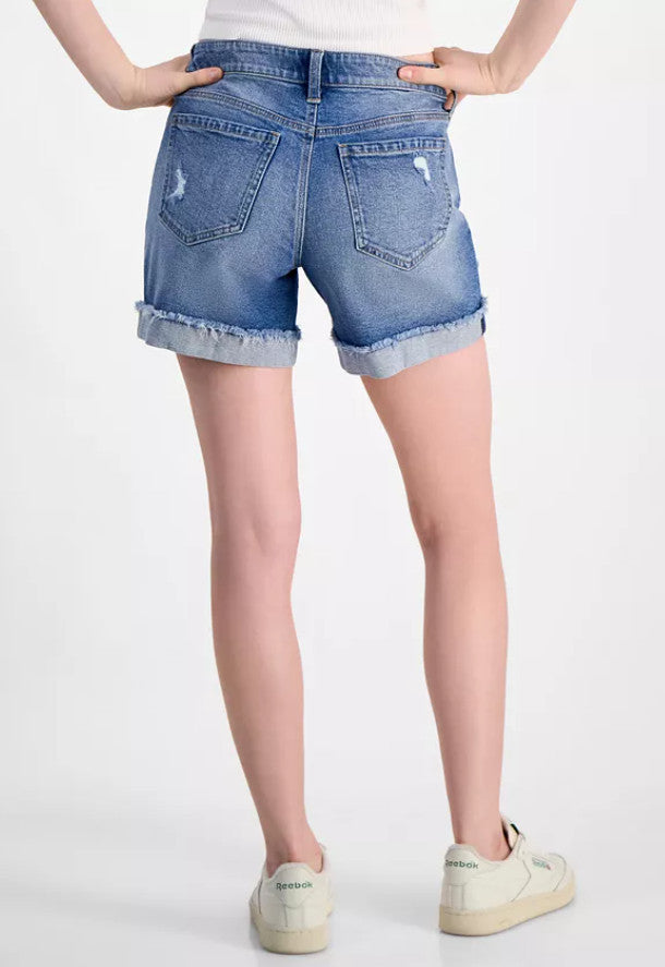 Celebrity Pink  Shorts Frayed, Hi-Rise, Mid-Rise, Bermuda, Light Heart, Stepper