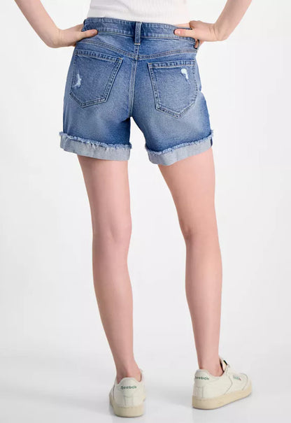 Celebrity Pink  Shorts Frayed, Hi-Rise, Mid-Rise, Bermuda, Light Heart, Stepper