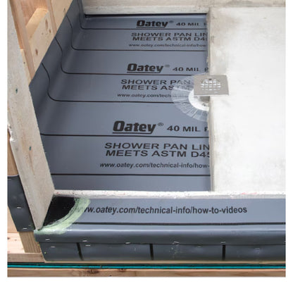 5 Ft. X 6 Ft. Gray Pvc Shower Pan Liner | Oatey Measurement Mil Durable Lines