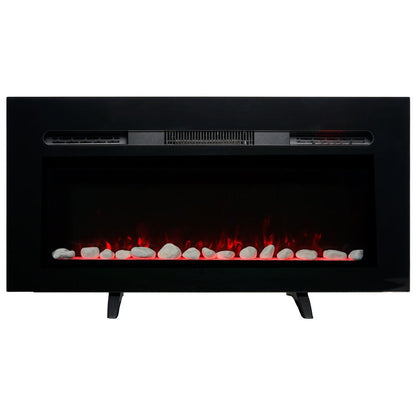 Paramount 36" Front Venting Slim Wall Mount Electric Fireplace-Black