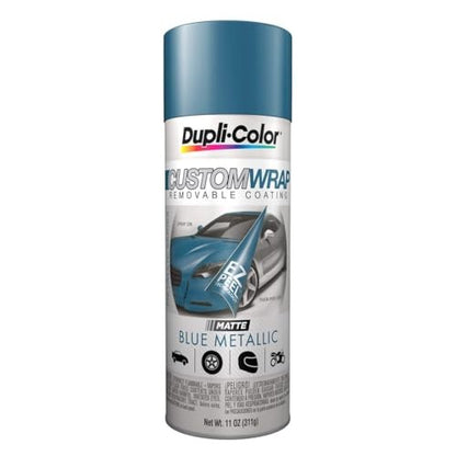Dupli-Color ECWRC8327 Custom Wrap Removable Metallic Coating, Blue Metallic, 11