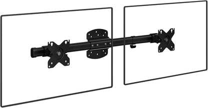 Dual Monitor Wall Mount Single to Double Bracket Adapter Horizontal Assembly ...