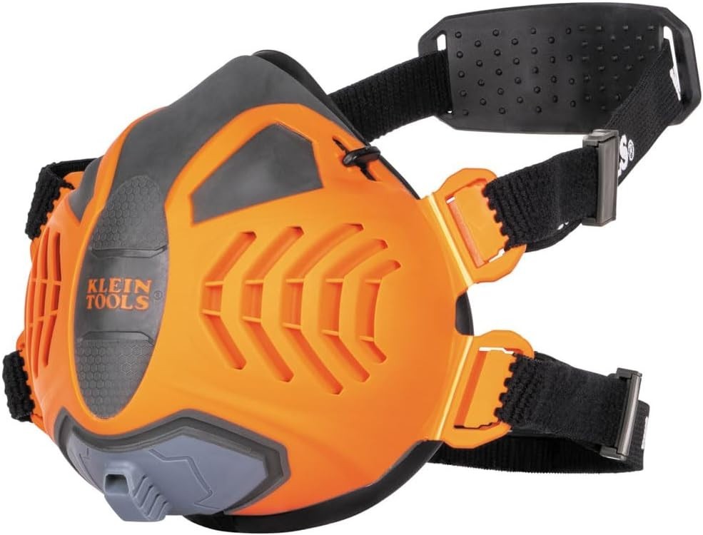 Klein Tools 60552 P100 Half-Mask Respirator with Replaceable Filters Dust, M/L