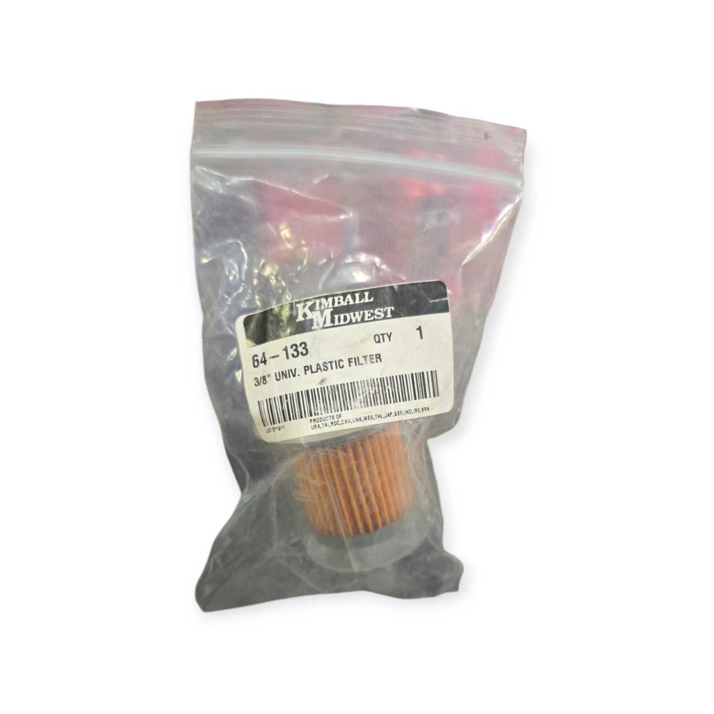 Kimball Midwest 64-133 3/8" Univ. Plastic Filter