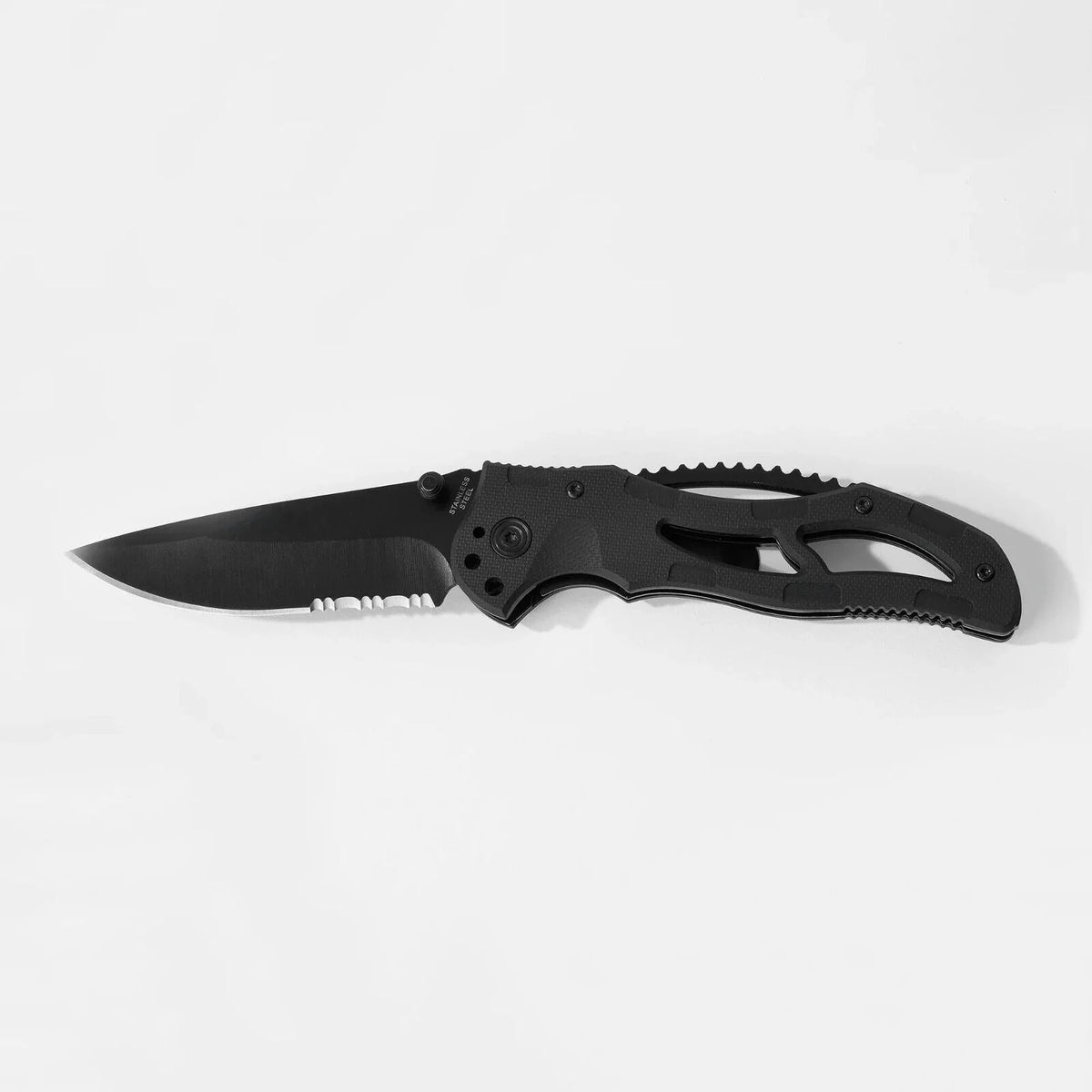 Things Remembered Matte Black Stealth Pocket Knife