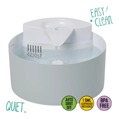 Whisker City Pet Free Fall Fountain 50 fl oz PLUS GIFTS!! PERFECT For Your Pet