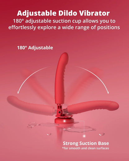 LOVENSE Mission 2 - Dildo Machine - Adjustable 180° Suction Cup Dildo