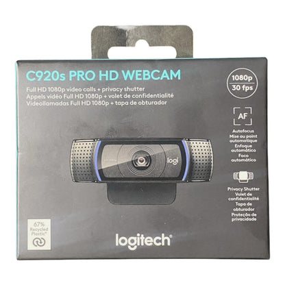 Logitech C920S Pro HD Webcam - New