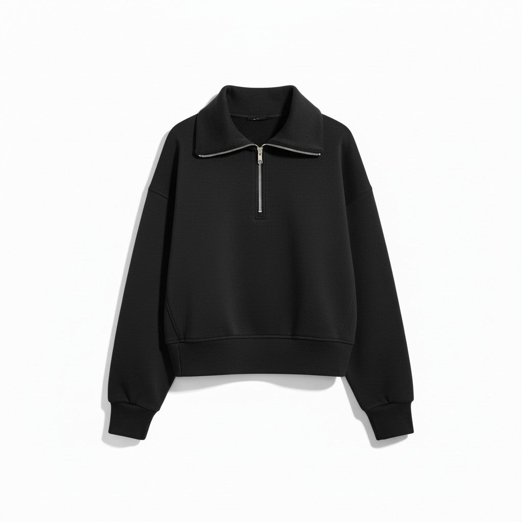Old Navy Bounce Fleece Half-Zip Pullover Sweatshirt in Black or Brown, All Sizes