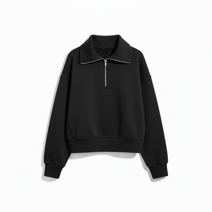 Old Navy Bounce Fleece Half-Zip Pullover Sweatshirt in Black or Brown, All Sizes
