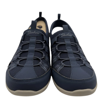 Skechers New Coool Sweet Promise Sandals Womens Sz 7.5 Navy Blue Slip On Shoes
