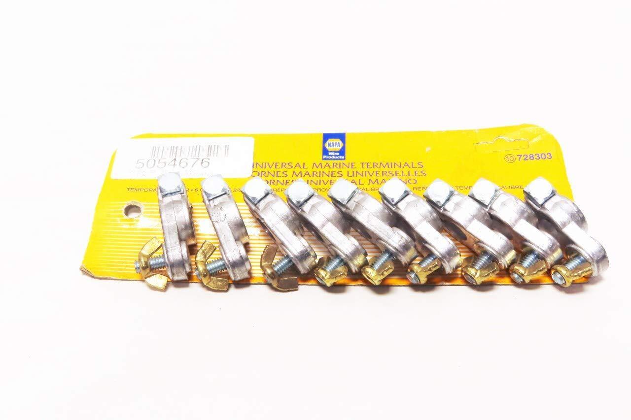 Pack of 9 Napa 728303 Battery Universal Marine TERMINALS 6-2/0 Gauge