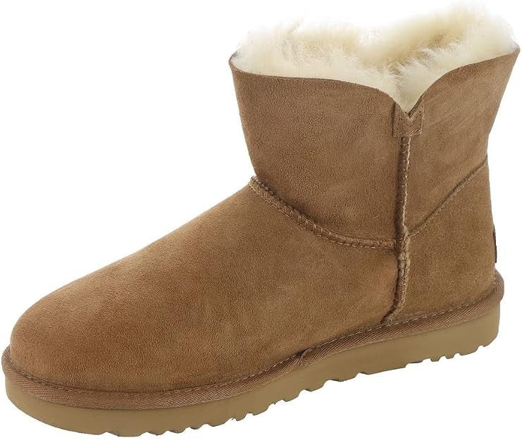 Authentic UGG brand Women's Mini Bailey Zip - Chestnut - Soft Ankle Boots Sz 11