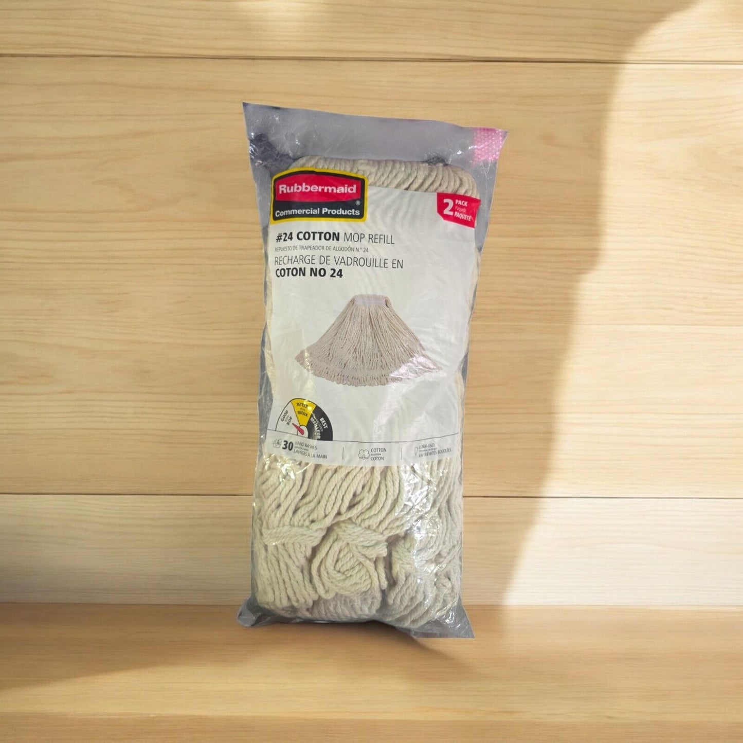 Rubbermaid Commercial Products #24 Cotton String Mop Refill (2-Pack)