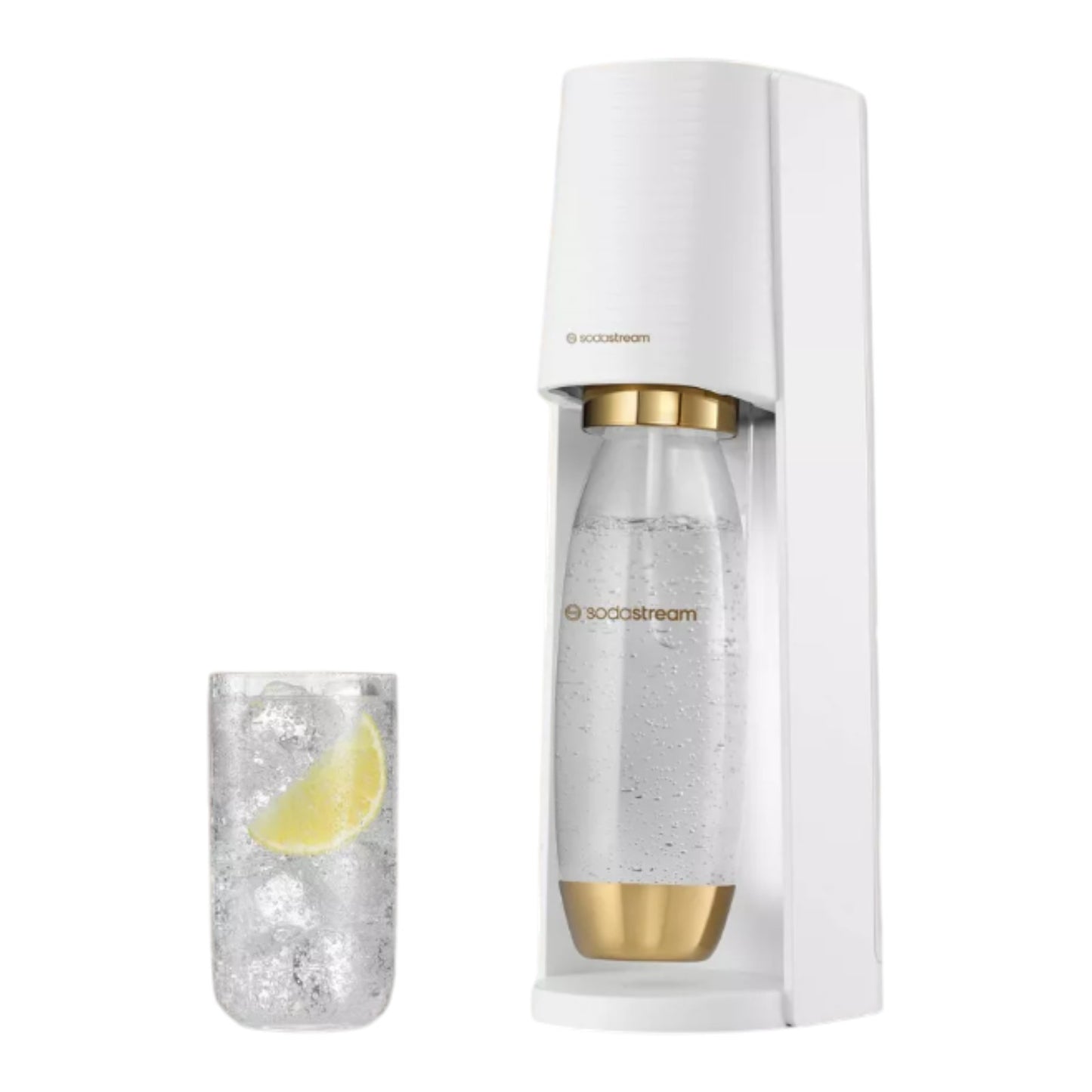 SodaStream Special Edition Terra Gold & White 1L Bottle Sparkling Water Maker