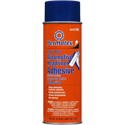Permatex 27828 Heavy Duty Headliner Adhesive Spray, High-Strength 16.75 Oz