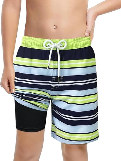 LUCOWEE Boys Swim Bathing Trunks Soft Compression Liner  Swimming Shorts