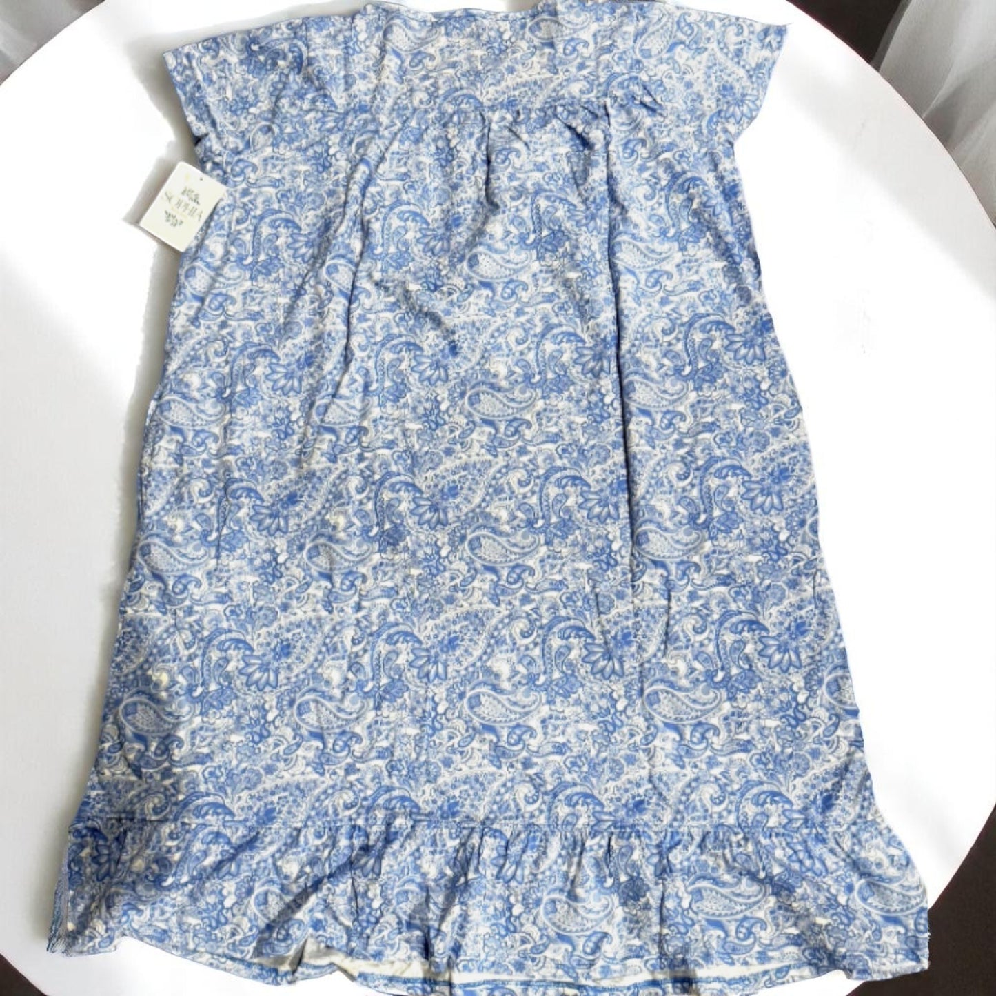 SOPHIA Rene Rofe Women's Paisley Short Sleeve Nightgown-NWT