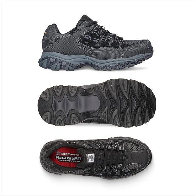 NEW Skechers Men's Cankton Steel Toe Electrical Hazard Construction Shoes - 11