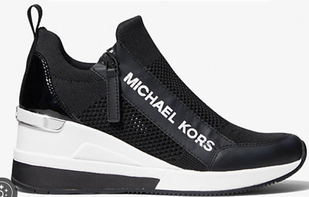 Michael Kors Willis Wedge Trainer - Black