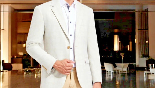 Duchamp Tonal Plaid Knit Sportcoat, 44R Slim Fit