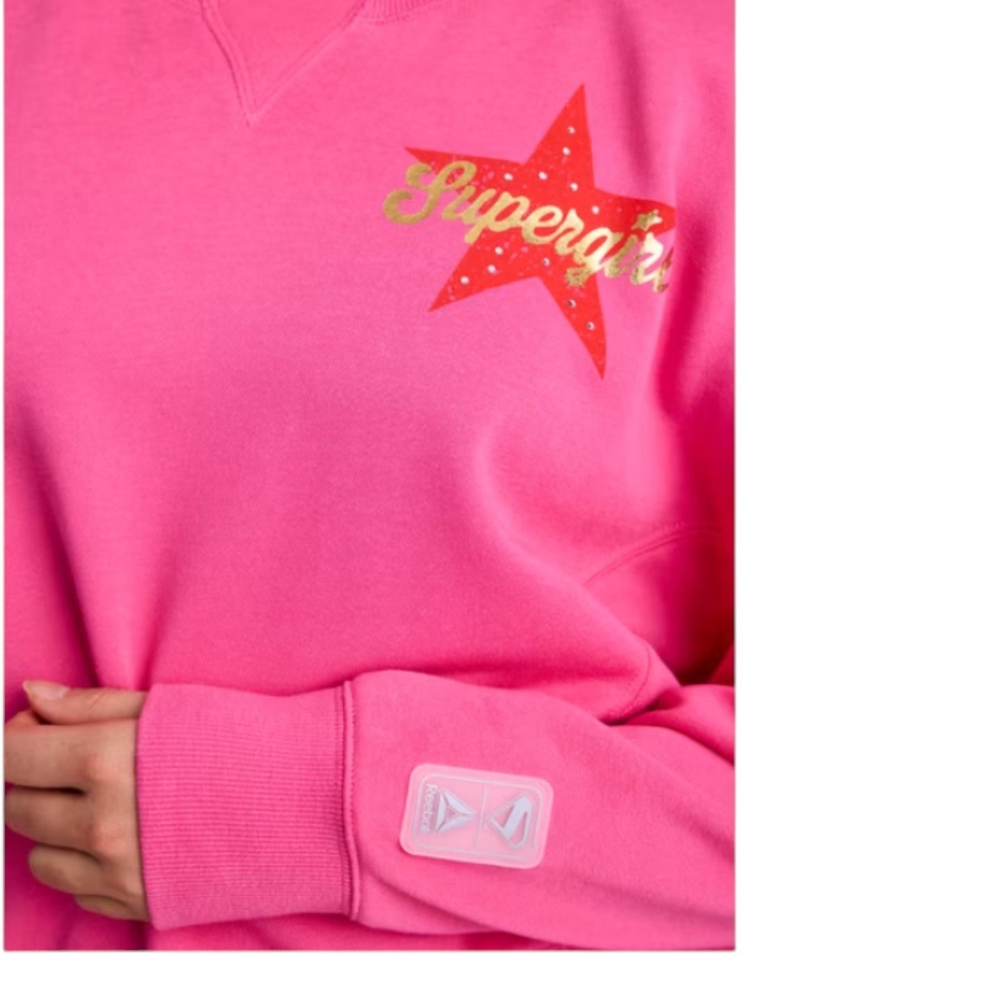 Reebok Women's Supergirl Graphic Sweatshirt & French Terry Graphic Shorts