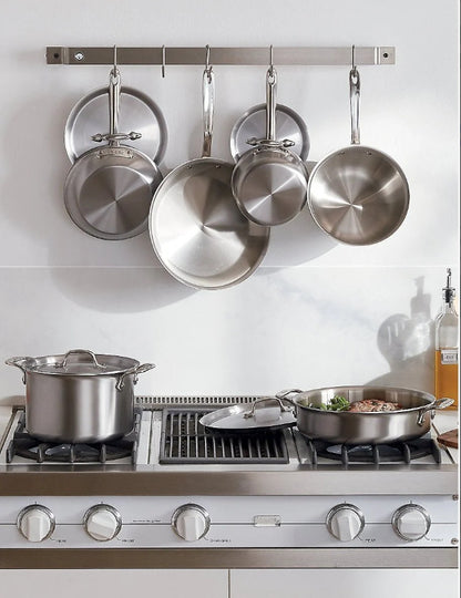 New in Box - All-Clad D5 Brushed Stainless Steel Cookware Set, 10 Piece Set