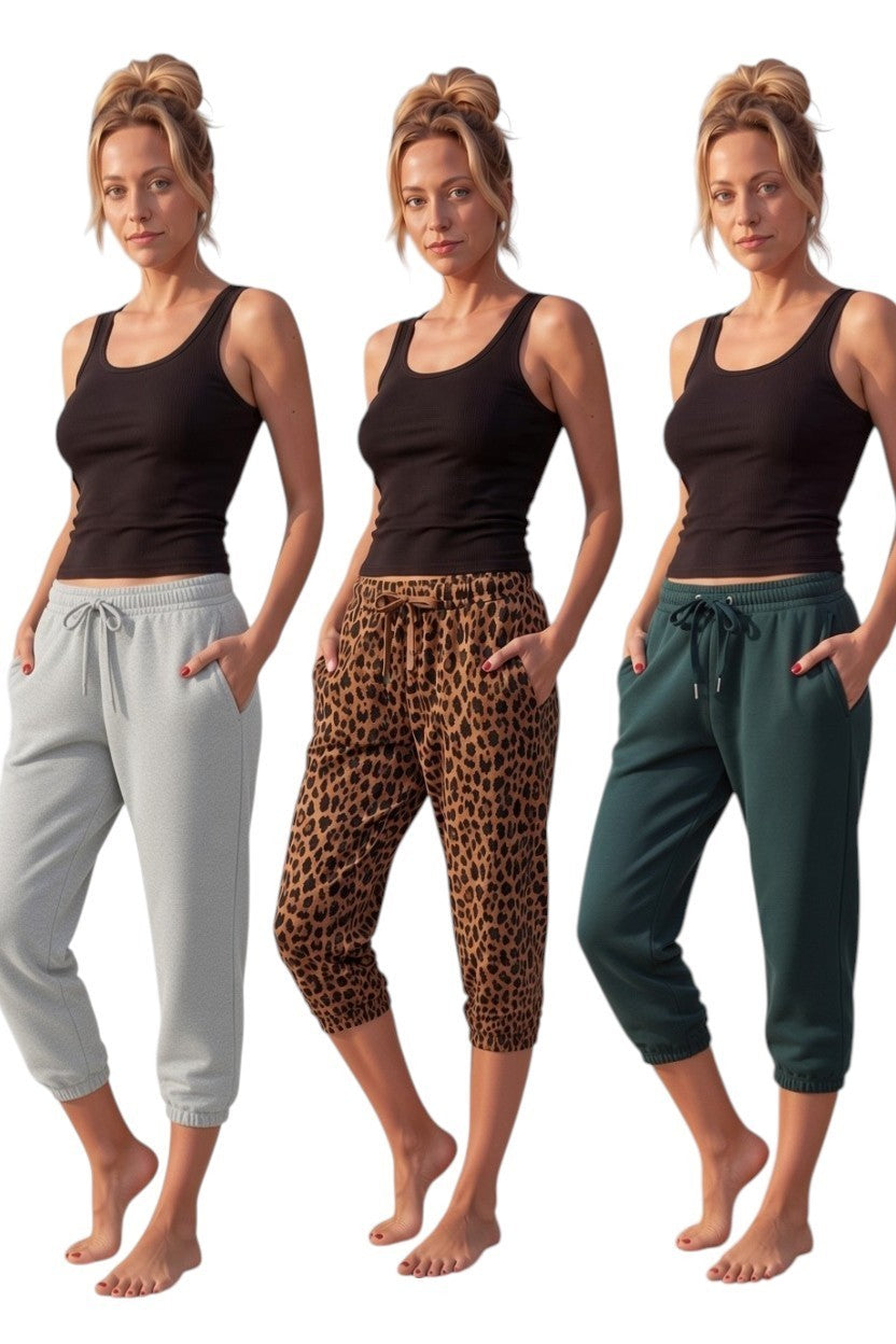 PINK Victoria's Secret Terry Crop Jogger Sweatpants