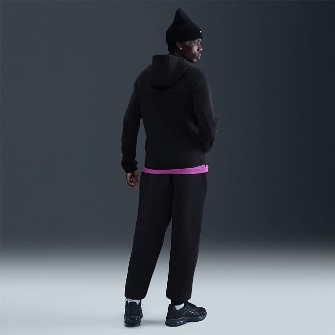 Nike Air Tech Fleece Windrunner Black Hoodie Full Zip Men Sz XL New HV0949-010