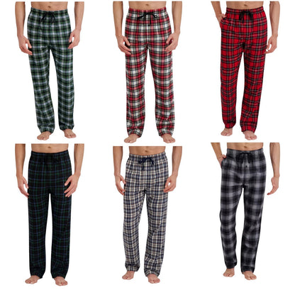 Hanes Men's Lightweight Yarn Dyed Flannel Sleep Pajama Lounge Pants for Men