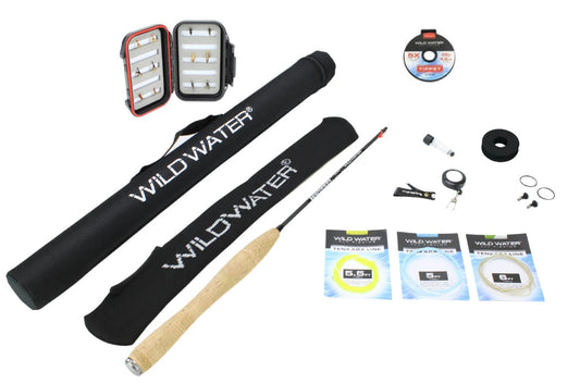 Wild Water Fly Fishing Tenkara Fly Fishing Kit, 6 ft Rod
