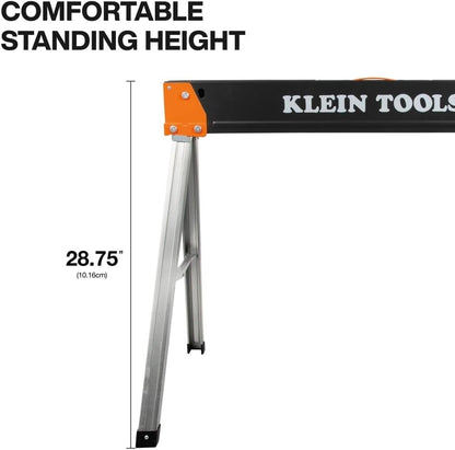 Klein Tools 66187 Fixed-Leg Saw Horse, 2-Pack
