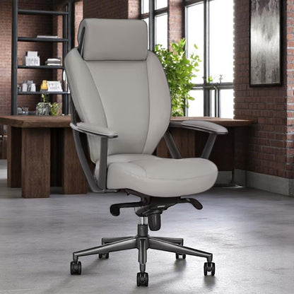 La-Z-Boy Vannes Leather Executive Chair Black (60101-GRY)