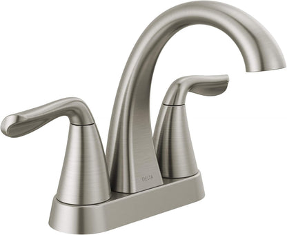 Delta Bathroom Sink Faucet Arvo Centerset Brushed Nickel, 25840LF-SP Faucet